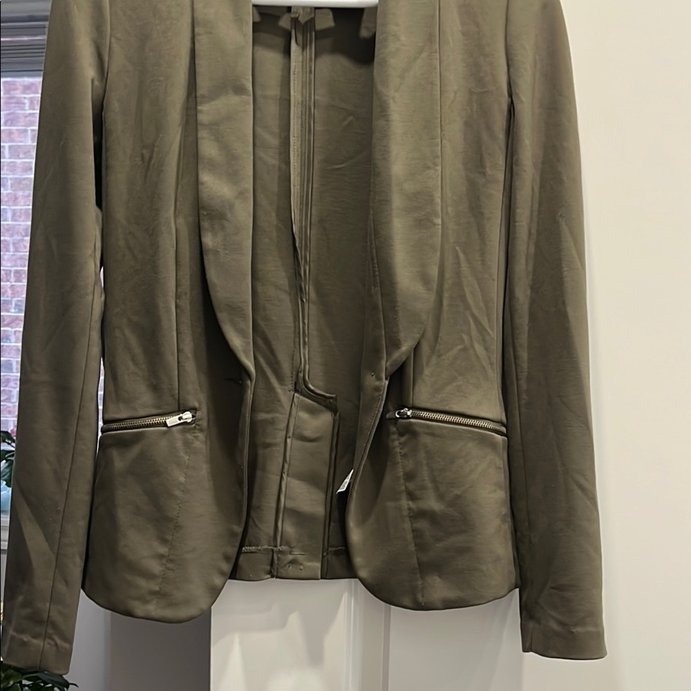 Dynamite Green Tailored Blazer Suit Jacket